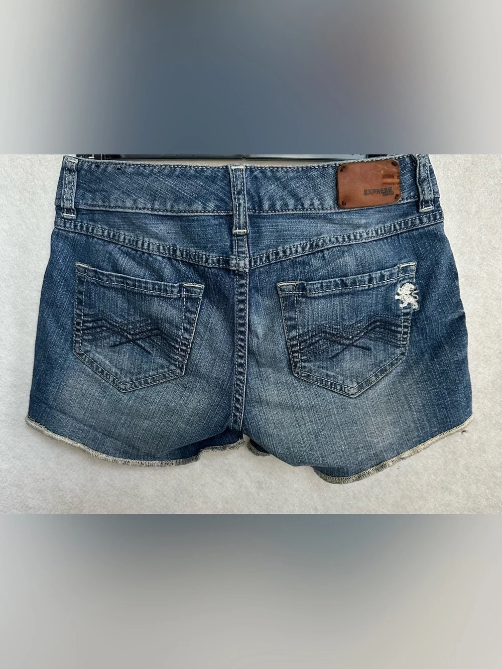 Express Blue Denim Shorts